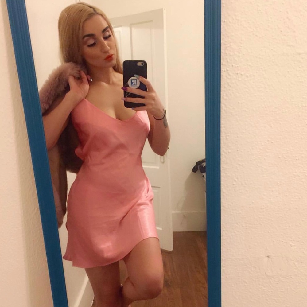 Baby Pink Silk Victoria Secret Slip💗